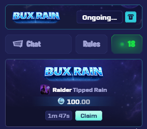 Rain active state when you can claim